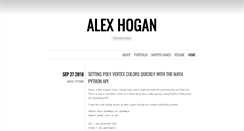 Desktop Screenshot of alexhogan.com