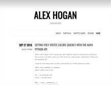 Tablet Screenshot of alexhogan.com